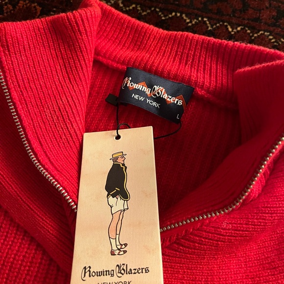 Rowing Blazers Dohble Collar Quarter-Zip - Picture 4 of 5